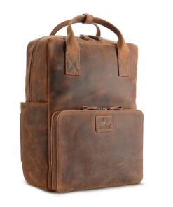 Donbols Sac à Dos Amsterdam | Sac à Dos en Cuir Hommes/Femmes Ordinateur | Voyage, Bureau, Université