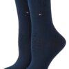 Tommy Hilfiger Classic Chaussettes Femmelot de 2 | Qualité éprouvée | Femmes | Tout temps |Comfort et tenue | Taille S-M