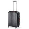 Valise Monzana Rigide Noir 4 Roues ABS Fonctionnelle et Robuste pour Voyageateurs Entraînés Spéciale Valise Monzana 360°