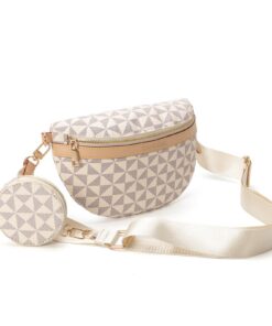BANGDILS Sac à bandoulière femme cuir banane ajustable pour shopping quotidien et voyages