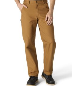 Carhartt Washed Duck Work Dungaree Jeans Homme Fonctionnel pour Travail en Atelier et sur le Terrain Taille Large et Con