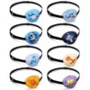 Cache Oeil Medical Licorne 8Pièces pour Adultes et Enfants AmblyopieORTHOPTISTE Couvre Lunettes