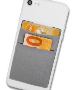 Cardsock - Porte-Carte de Crédit RFID Bloquant - Porte Carte Sans Cuir Réutilisable avec 2 Poches Adhésives pour Télépho
