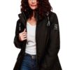 Navahoo B847 Parka d'hiver pour femme avec doublure chaude et capuche longue et chaudes caractéristiques pour l'hiver au