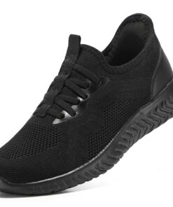 STQ Basket Femme Chaussures de Marche Mode et Sport pour Femmes Respirant sans Lacet Confort Chic Outdoor Course Running