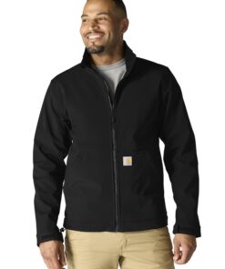 Carhartt Veste Softshell Imperméable pour Homme - Coupe Décontractée, Protection contre la Pluie, Confort Outdoor, 300g/