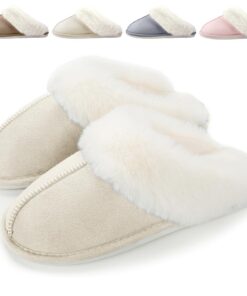 HILAX Pantoufles Chaude Homme Femme Hiver Confort Chausson Maison Peluche Fourrure