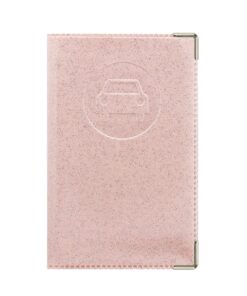 Color Pop Porte-papiers Voiture - Nouveau PERMIS - Fabrication française - 13,8 x 9 cm (Old Rose)
