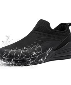Chaussures de cuisine antidérapantes LARNMERN Homme Femme Enfiler Baskets de Chef Imperméables Coussin d'air Antidérapan