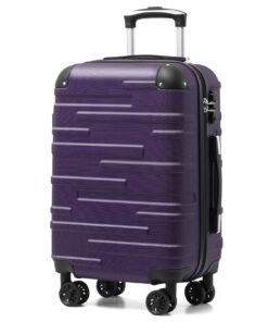 COOLIFE Valise Grande Taille Extensibles 56cm pour Voyageurs Fanatiques, Rigide avec Cadenas TSA & Roulettes Pivotantes