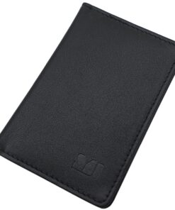 MyLederShop Cuir de Veau Porte-Cartes de Crédit MJ-Design-Allemagne Noir avec Protection RFID et NFC