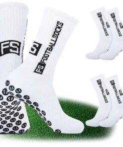 WGIJXA 2 Paires Chaussettes Antidérapantes Foot Homme 39-46 Respirantes, Conversationnel, Sport