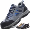 Chaussures de sécurité CYKYGGO hommes femmes légère confortable avec embout en acier pour protection au travail