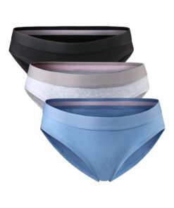 Strings en coton bio stretch Danish endurance, confortables pour femme, lot de 3