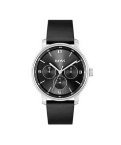 Montre BOSS Analogique Multifonction Quartz Homme Collection Contender Noir et Marron