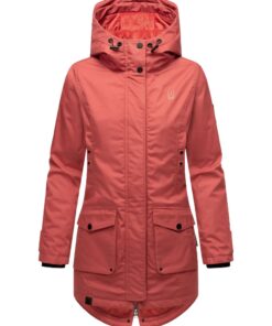 Navahoo Brinjaa Veste demi-saison chaude courte d'hiver imperméable avec capuche pour hommes en voyage