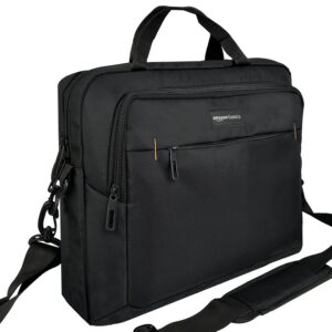 Amazon Basics sac à bandoulière compact pour ordinateur portable avec poches de rangement pour accessoires (15,6 Pouces