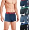 Trendy Boy Lot de 4 Boxers en Coton pour Hommes Coupe Regular Design Y-FrontComfortable Respirant Daily Wear