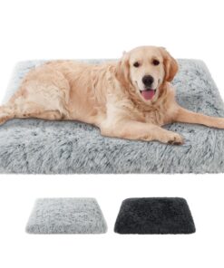 Coussin Chien Anti Stress Doux et Moelleux, Tapis Chien Dehoussable Lit Chien Lavable, Grande Taille avec Fond Antidérap