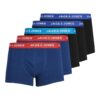 JACK & JONES Boxer JacLee Trunks Lot de 5 pour Homme - Polyester Élastique, Comfortable et Hygiénique - Idéal pour la Pr