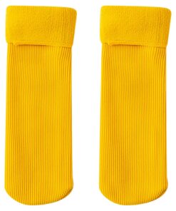 Chaussettes de sport generiques pour enfants - Polaire - Douces - Velours fin - Chaudes pour l'hiver - Taille 30 à 35 -