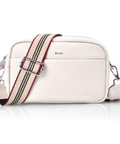 Sac Bandoulieré Femme en Cuir Véritable avec 3 Bandoulières pour Daily Use