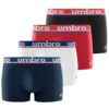 Umbro Boxeur ajusté pour homme - Lot de 4 | Comfort, Style et Durabilité | Taille Unique