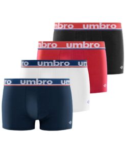 Umbro Boxeur ajusté pour homme - Lot de 4 | Comfort, Style et Durabilité | Taille Unique