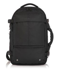 CELIMS Sac à Dos Voyage sous Vide Cadenas TSA Noir | Imperméable Rechargeable | Compartiment Ordinateur Portable | 60L E