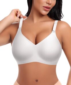 Ganado Push-Up Soutien-Gorge sans Armatures et sans Coutures - Col En V Profond - Confortable pour Femmes - Idéal pour l