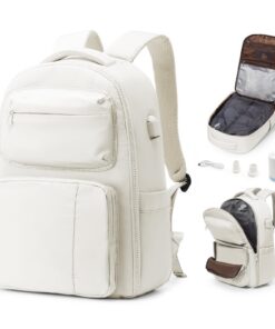 Sac à dos Bergsalz sous vide voyage avec pompe pour cabine 45x36x20 beige - compression voyage - airbag voyage