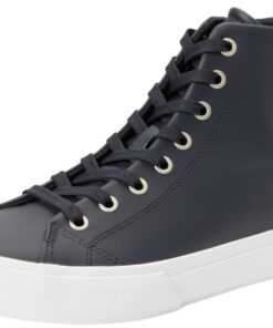 Tommy Hilfiger Baskets Homme Hautes - Confortables en Cuir - Tendance Mode 2023 - Limited Edition (Taille 42)