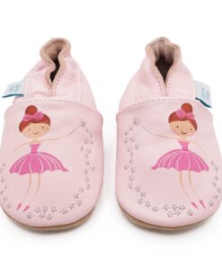Chaussures pieds nus Dotty Fish unisexes en cuir pour bébés et enfants - Antidérapantes, souples, légères et respirantes