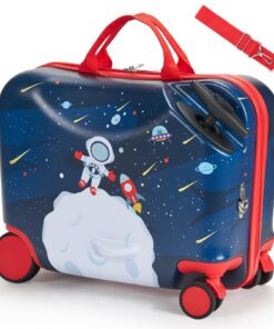 Valise à roulettes VEVOR pour enfants, Capacité 26 L,Bagage à roulettes robuste, pour voyages enfants 3 ans et plus, con
