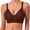 Soutien-gorge Dumhew sans armatures pour femme confortable - Sans armatures - Couverture complète - Soutien-gorge confor