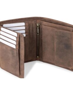 Porte-Monnaie en Cuir pour Homme Berliner Bags - Protection RFID TÜV Certifiée & Compartiment Monnaie, Portefeuille Slim