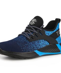 TQGOLD Chaussures de Sécurité Amorties Homme Femmes Bottes de Sécurité Protection Embout en Acier Nylon