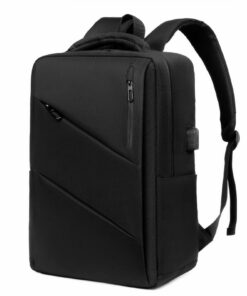 SHANNA Bagage Cabine Ryanair Antivol 40x20x25 Noir pour Voyage Avion Femme Homme, 16L Sac à Dos Ordinateur Portable Trav