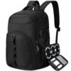NEWHEY Sac à Dos Portable pour Ordinateur 17.3 Pouces et Imperméable pour Homme en Voyage avec Sac Électronique