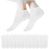 Lakpoau Chaussettes Basses Homme Femme lot de 12 Paires - Coton Respirant OEKO-TEX STANDARD 100 Lakpoau Chaussettes Bass