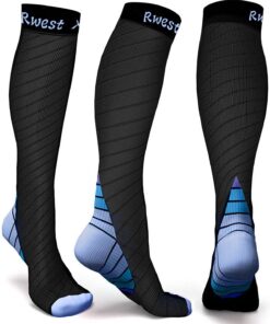 Chaussettes de Contention Bas de Contention Sportif pour Femme et Homme - Compression pour Fitness et Course - Multi-Scé