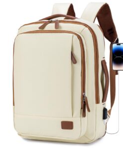 YOODI Sac a Dos Voyage Extensible Etanche 15,6 Pouces + Port USB Avion Bagages Cabine 40x30x15-20cm Femme Homme