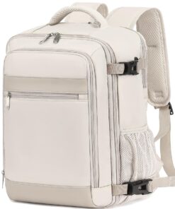 KLOSTAIN Bagage Cabine pour Voyage Ryanair Femme Homme Coloris Beige