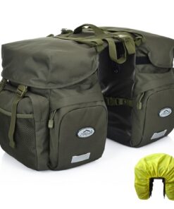 Sac à dos ZTZ pour vélo, étanche et enroulable, pour cyclistes amateurs, usage quotidien, couleur verte army, 30L