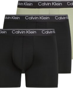 Calvin Klein Boxer Briefs Homme en Coton Doux - Confortable pour le Sport et le Voyage - Taille M/L