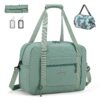 SpaheR Sac à Dos de Voyage Imperméable Vert Bagage de Cabine pour Femmes et Hommes Maternité Week-ends Sport Wizzair Tra