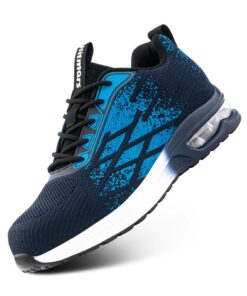 Hitmars Chaussures de Sécurité Hommes et Femmes avec Embout Acier pour Travail Grille GR.36-48