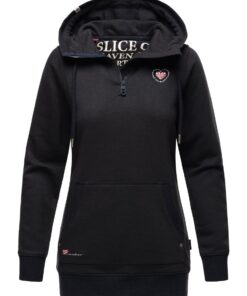 Sweat-shirt en cotonNavahoo à capuche longue pour femmes - Meilleures ventes | Taille M | Couleur noire