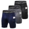 LIXADA Shorts de Compression Active Workout Homme Couche de Base Collants Courts