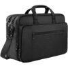 Sac à ordinateur Mancro 17 Pouces Noir | Grande Mallette d'affaires Extensible et Étanche pour Hommes et Femmes | Multif